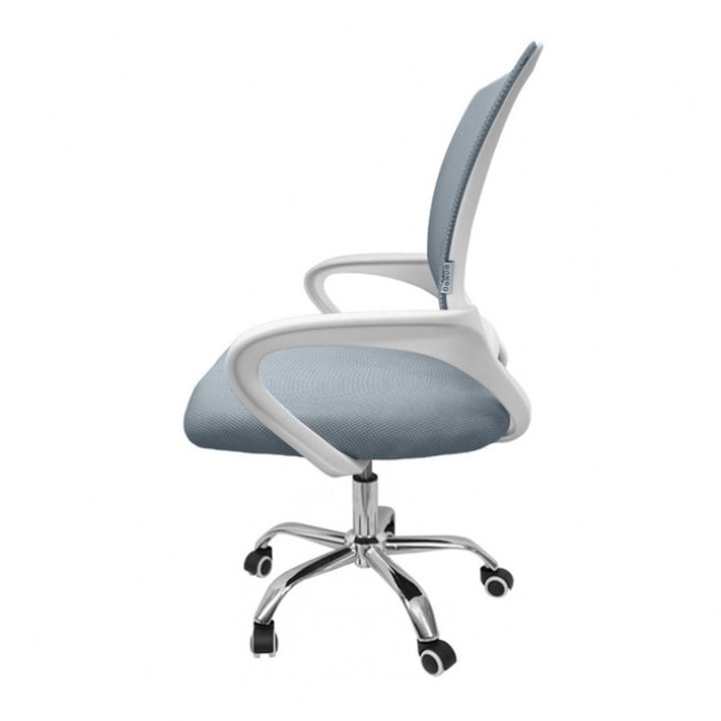Крісло офісне Bonro 619 біло-сіре