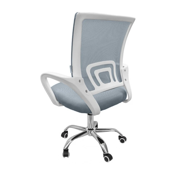 Крісло офісне Bonro 619 біло-сіре
