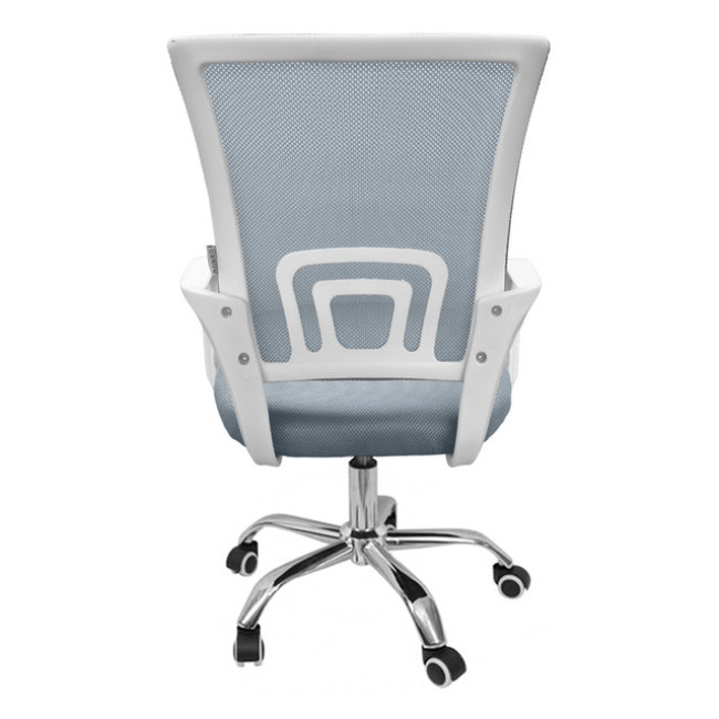 Крісло офісне Bonro 619 біло-сіре