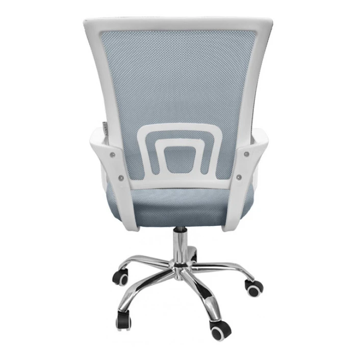Крісло офісне Bonro 619 біло-сіре