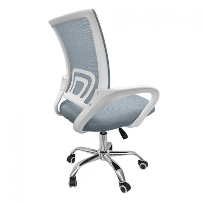 Крісло офісне Bonro 619 біло-сіре