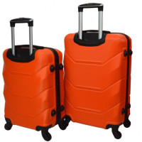 Чемодан комплект пластиковый 2 шт средний большой Bonro 2019 оранжевый