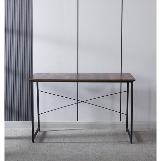 Стол письменный металлический лофт с полкой Bonro B-003