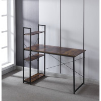 Стол письменный металлический лофт с полкой Bonro B-003