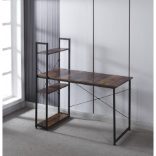 Стол письменный металлический лофт с полкой Bonro B-003
