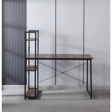 Стіл письмовий металевий лофт з полицею Bonro B-003