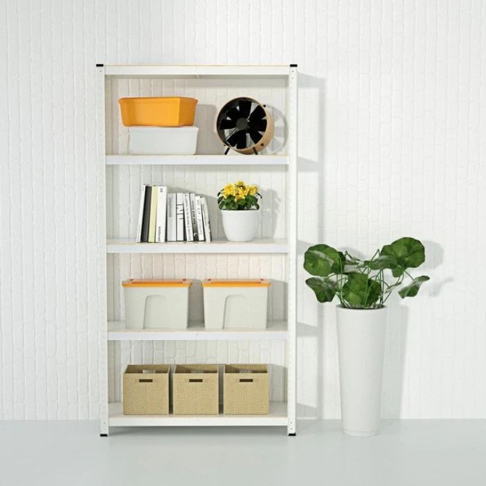 Стелаж металевий 180х90х40 Siker GoodTool P9040L білий 5 полиць