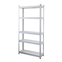 Стеллаж металлический 180х90х40 Siker GoodTool P9040L белый 5 полок