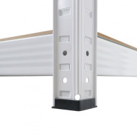 Стеллаж металлический 180х90х40 Siker GoodTool P9040L белый 5 полок