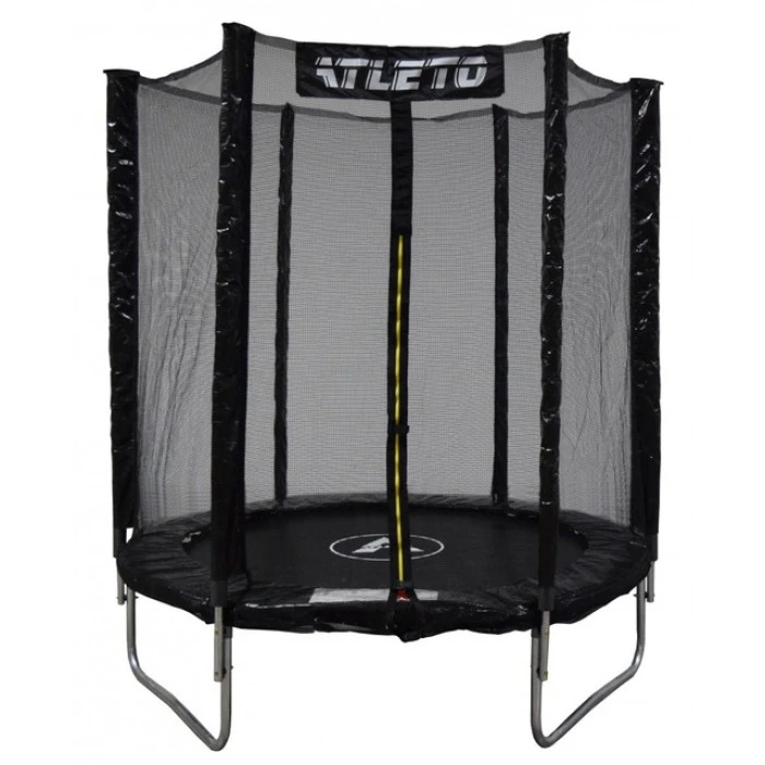 Батут дитячий з сіткою 183 см Atleto чорний