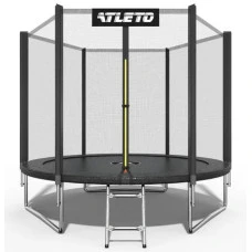 Батут дитячий з сіткою 183 см Atleto чорний
