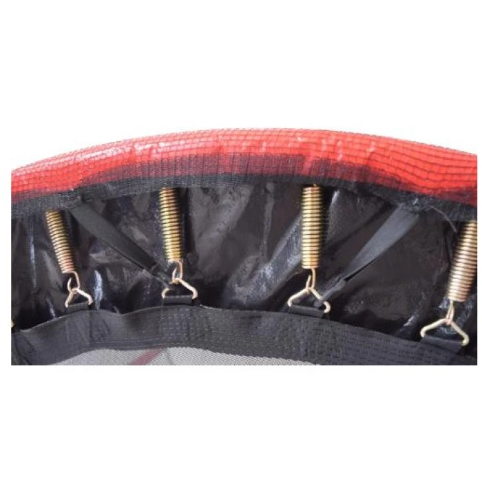 Батут дитячий з сіткою та драбинкою 252 см Atleto червоний