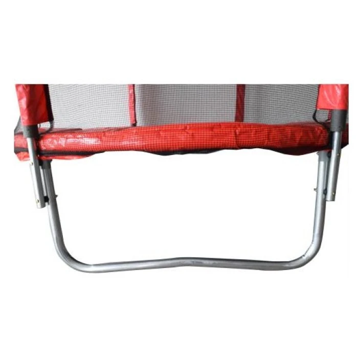 Батут дитячий з сіткою та драбинкою 252 см Atleto червоний