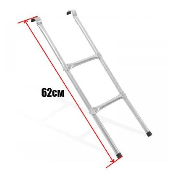 Батут дитячий з сіткою та драбинкою 252 см Atleto червоний