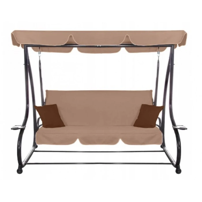 Качеля садова Bonro Garden BW-002 коричнева 3 місна