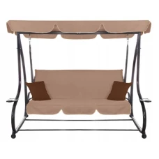 Качеля садова Bonro Garden BW-002 коричнева 3 місна