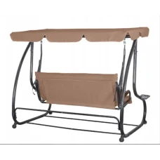 Качеля садова Bonro Garden BW-002 коричнева 3 місна