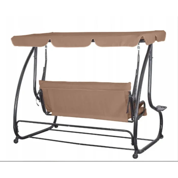 Качеля садова Bonro Garden BW-002 коричнева 3 місна