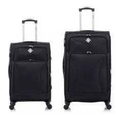 Набір тканинних валіз 2 шт Bonro Tourist велика середня чорний