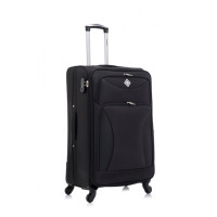 Набор тканевых чемоданов 2 шт Bonro Tourist большая средняя черный