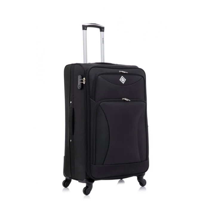Набір тканинних валіз 2 шт Bonro Tourist велика середня чорний