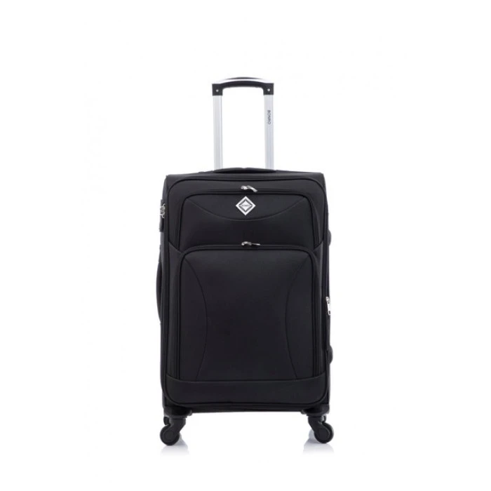 Набір тканинних валіз 2 шт Bonro Tourist велика середня чорний