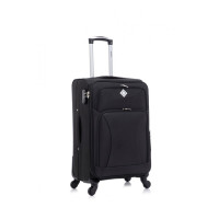 Набор тканевых чемоданов 2 шт Bonro Tourist большая средняя черный