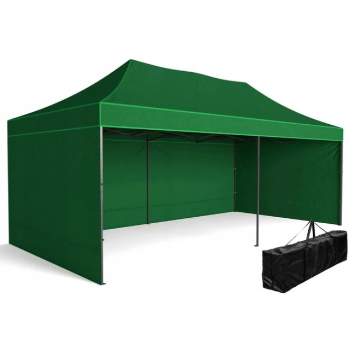 Намет павільйон розсувний з стінками 3 х 6 Bonro B-9006 зелений + сумка