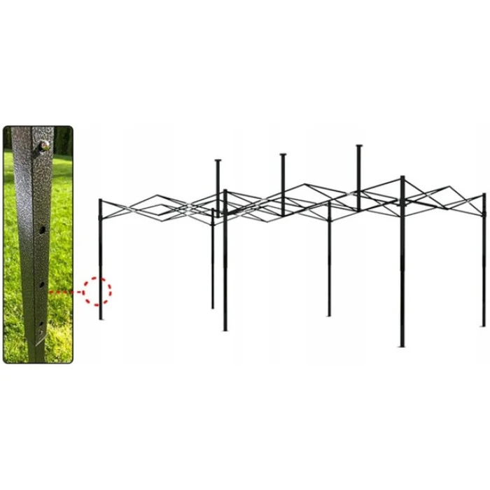 Намет павільйон розсувний з стінками 3 х 6 Bonro B-9006 зелений + сумка