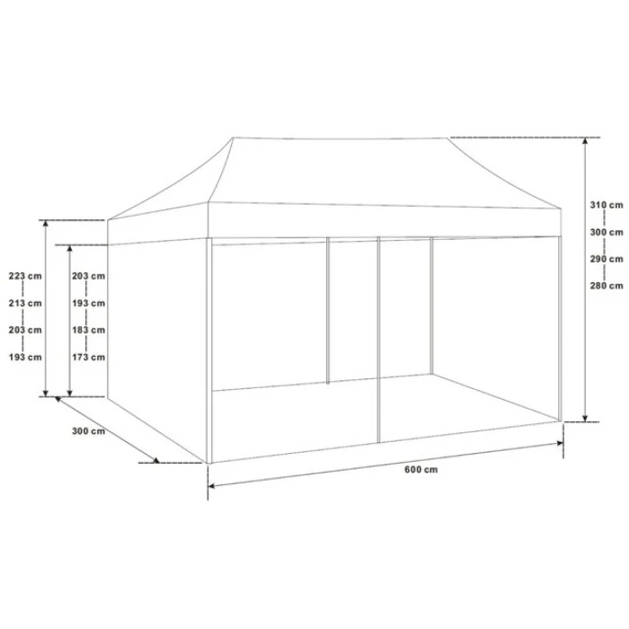 Намет павільйон розсувний з стінками 3 х 6 Bonro B-9006 зелений + сумка