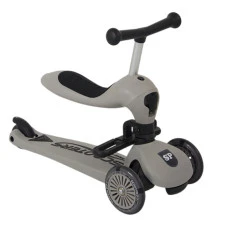 Самокат дитячий триколісний 2в1 Spoko SP-322 світло-сірий