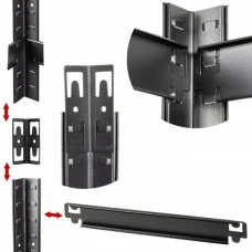 Стелаж металевий 180х90х30 Siker P9030 чорний 5 полиць