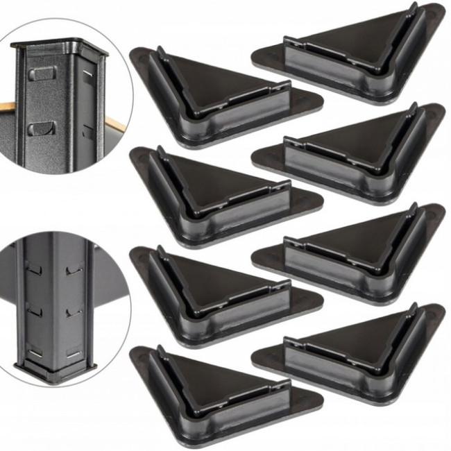 Стеллаж металлический 180х90х30 Siker P9030 черный 5 полок