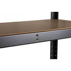 Стелаж металевий 180х90х30 Siker P9030 чорний 5 полиць