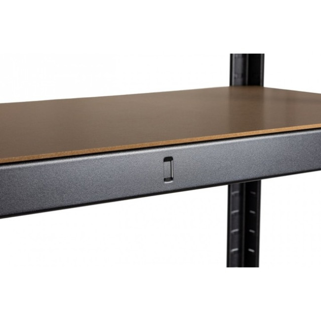 Стеллаж металлический 180х90х30 Siker P9030 черный 5 полок