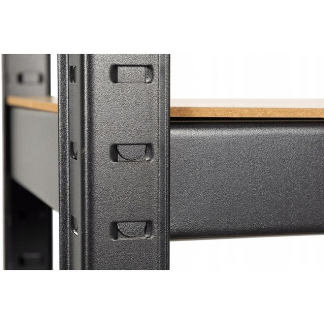 Стеллаж металлический 180х90х30 Siker P9030 черный 5 полок