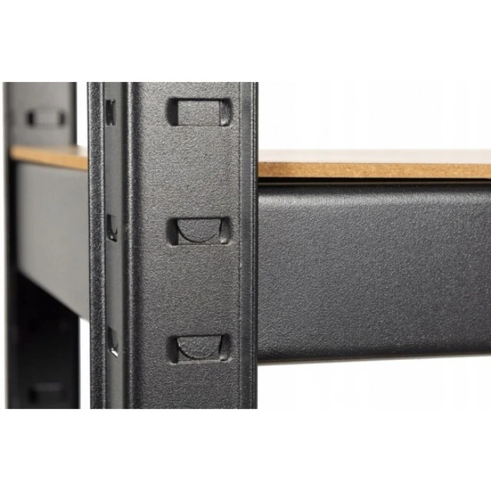 Стелаж металевий 180х90х30 Siker P9030 чорний 5 полиць