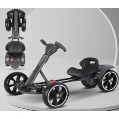 Детский электрокарт с пультом управления Spoko SP-V17 6V4,5 черный