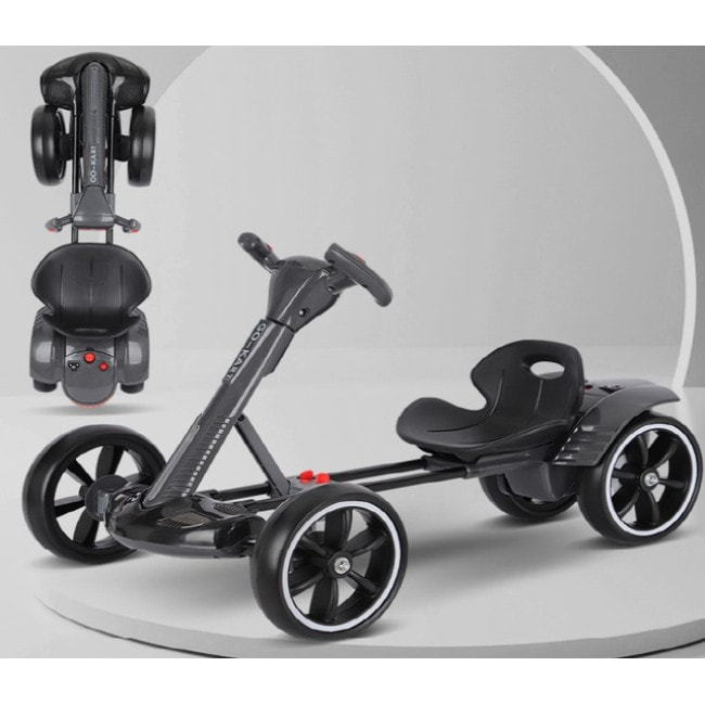 Детский электрокарт с пультом управления Spoko SP-V17 6V4,5 черный