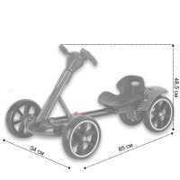 Детский электрокарт с пультом управления Spoko SP-V17 6V4,5 черный