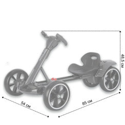 Детский электрокарт с пультом управления Spoko SP-V17 6V4,5 черный