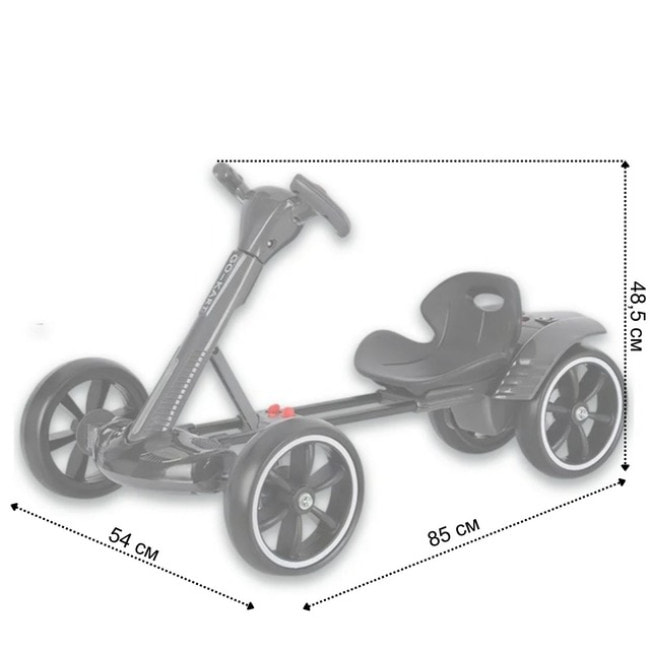 Детский электрокарт с пультом управления Spoko SP-V17 6V4,5 черный