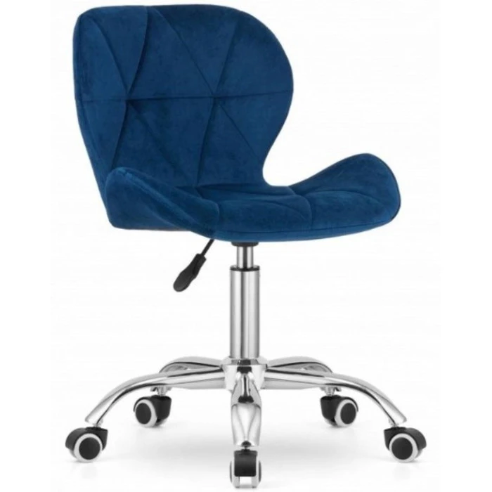 Крісло на колесах Bonro B-531 велюр синє