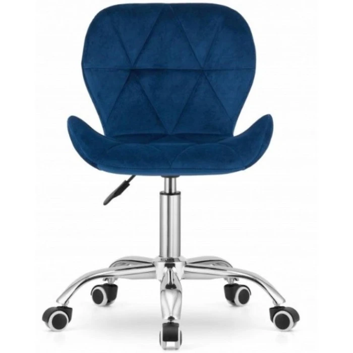 Крісло на колесах Bonro B-531 велюр синє