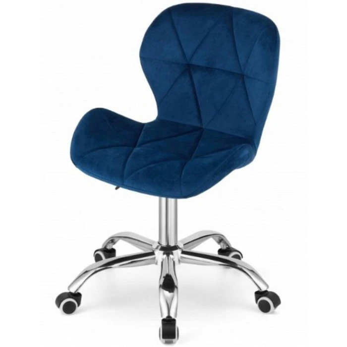 Крісло на колесах Bonro B-531 велюр синє