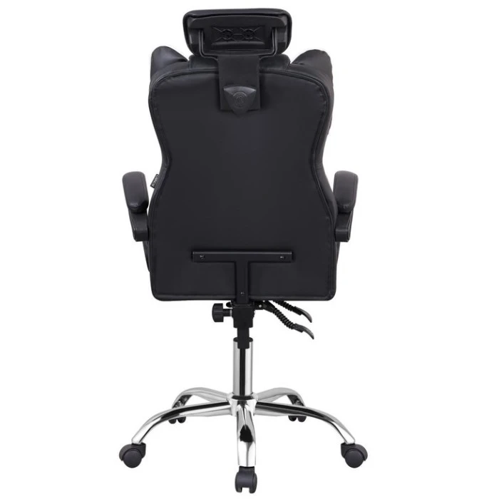 Крісло офісне з підставкою для ніг Bonro B-058 чорно-біле