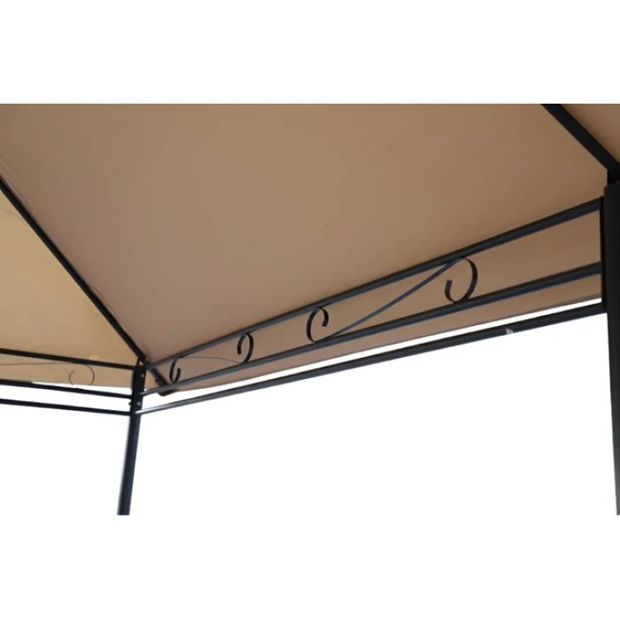 Садовый павильон беседка 3х4 м с москитной сеткой Bonro B-1026 коричневый