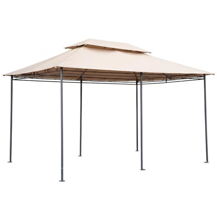 Садовый павильон беседка 3х4 м с москитной сеткой Bonro B-1026 коричневый