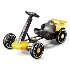 Детский электрокарт Spoko SP-V18 6V7 на четыре колеса с пультом управления желтый