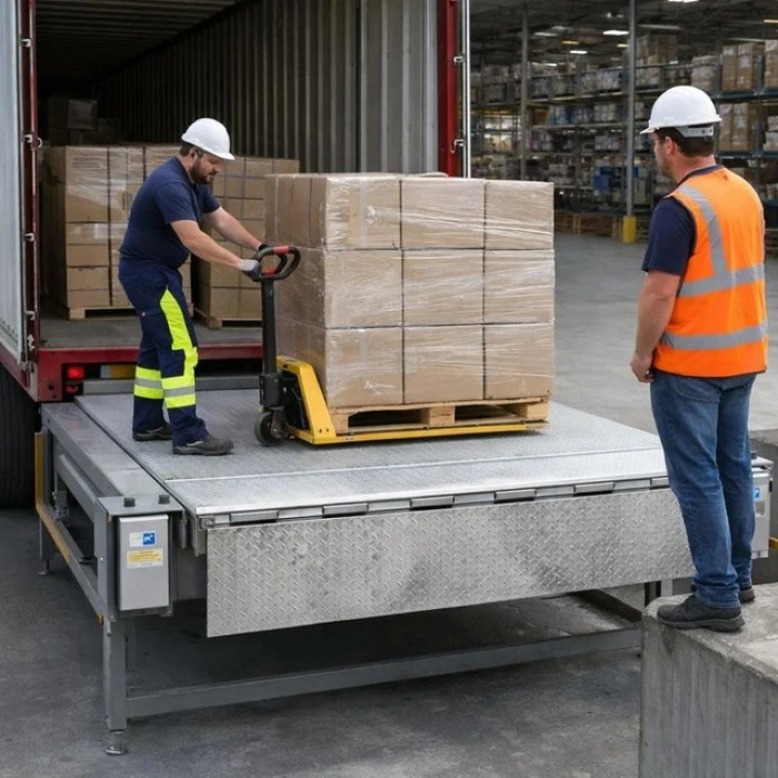 Док-перевантажувач платформа для перевантаження складська Siker LE-A (навантаження 6 тонн)